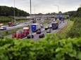 De A27 tussen de knooppunten Lunetten en Rijnsweerd bij Utrecht.